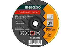 AFBRAAMSCHIJF FLEXIAMANT SUPER Ø 180X4,0X22,23MM VOOR PIPELINE AFBRAAMSCHIJF FLEXIAMANT SUPER Ø 180X4,0X22,23MM VOOR PIPELINE