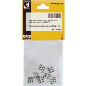 10 SPRINGS VOOR NOZZLE/TOORTS MIG 150 A R - 042988