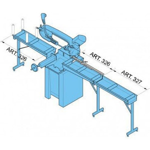 SUPPLEMENTARE MODULE, ROLLENTAFELS VOOR AANVOER EN AFVOER WERKSTUKKEN, VOOR DE ZAAGMACHINES OP VOET - 7133610