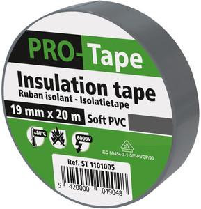 RUBAN ISOLANT 19 MM X 20M X 0,15MM, VDE / GRIS RUBAN ISOLANT 19 MM X 20M X 0,15MM, VDE / GRIS