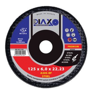 DISQUE À ÉBARBER ACIER Ø 125 X 6,0 MM A30S-BF / PREMIUM CONSTRUCTION DISQUE À ÉBARBER ACIER Ø 125 X 6,0 MM A30S-BF / PREMIUM CONSTRUCTION