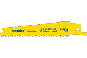 5 LAMES DE SCIES SABRES FLEXIBLE BOIS+MÉTAL 100X0,9MM