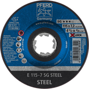 AFBRAAMSCHIJF E 115-7 SG STEEL/X-LOCK