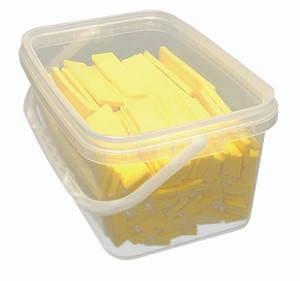 PLATTE SPIEËN - WIT - 100X22X4MM - PER 150 ST