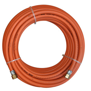 RUBBER GASSLANG MET 2 AANSLUITINGEN 3/8"L - 20 M - Ø 8 MM RUBBER GASSLANG MET 2 AANSLUITINGEN 3/8"L - 20 M - Ø 8 MM