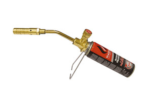 TURBO SOLDEERBRANDERKOP 360° MET GASPATROON 'TURBOGAS" + VOETJE