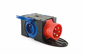 COFFRET DE DISTRIBUTION CEE - IN : CEE 16A 5P 6H 400 V / OUT : 3X16A  250V (FR/BE) COFFRET DE DISTRIBUTION CEE - IN : CEE 16A 5P 6H 400 V / OUT : 3X16A  250V (FR/BE)