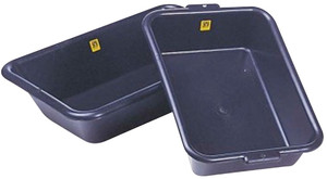 MORTELBAK RECHTHOEKIG - PE  25 L - ZWART