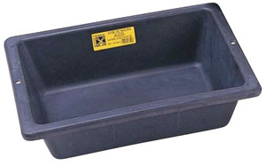 MORTELBAK RECHTHOEKIG RUBBER PROCHOK  12 L - ZWART