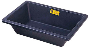 MORTELBAK RECHTHOEKIG RUBBER PROCHOK  35 L - ZWART