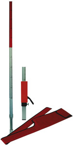 MEETLAT VOOR LASER MET ADAPTER + ETUI 1,31 M > 2,42 M  "FLEXI"