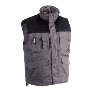 DONAR BODYWARMER GRIJS/ZWART XXXL