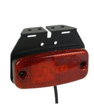Zijlamp rood Led 9-32V