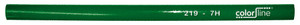 METSERSPOTLOOD "TYPE 219", OVALE VORM, GROEN GELAKT - 30 CM - PER 100 STUKS