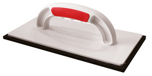 KUNSTSTOFSPAAN  280 X 140 X 8 MM SOFT GRIP MET ZWARTE RUBBER