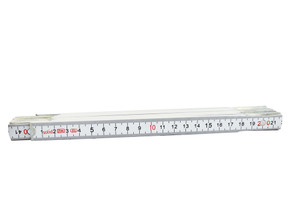 PLOOIMETER HOUT 2 M X 16 MM WIT - HOBBY