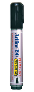 PERMANENT MARKER DRY SAFE 190 ZWART (BLISTER)