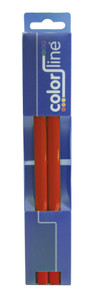 SCHRIJNWERKERSPOTLOOD "PRO 101", OVALE VORM, ROOD GELAKT - 30 CM - PER 2 STUKS