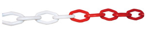 KUNSTSTOFSIGNALISATIEKETTING - ∅  7,5 MM X 25 M - ROOD/WIT KUNSTSTOFSIGNALISATIEKETTING - ∅  7,5 MM X 25 M - ROOD/WIT