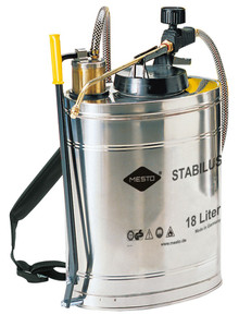 RUGSPROEIER STABILUS  MAX. 18 L - 6 BAR - INOX