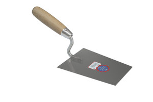 PLAASTERTRUWEEL INOX MET RECHTE HOEKEN 180 X 125/90 X 1,0 MM PLAASTERTRUWEEL INOX MET RECHTE HOEKEN 180 X 125/90 X 1,0 MM