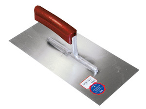 PLAKSPAAN 280 X 130 X 0,7 MM MET GEBOGEN HOUTEN HANDGREEP PROFESSIONEEL - STAAL