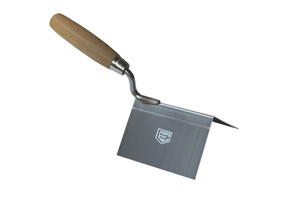 HOEKTRUWEEL BUITENHOEK 110 X 75 X 75 MM - INOX HOEKTRUWEEL BUITENHOEK 110 X 75 X 75 MM - INOX