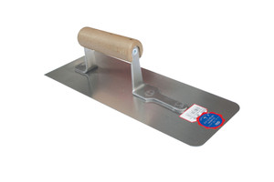 PLAKSPAAN 300 X 110 X 1,0 MM MET HOUDEN HANDGREEP - INOX