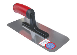 PLAKSPAAN 280 X 120/95 X 0,7 MM RONDE HOEKEN MET SOFT GRIP - INOX