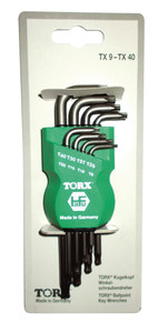 CLÉS SIX-PANS MÂLES SPHÉRIQUE EN SET “FABLIX®” - TORX® - 8 PCS