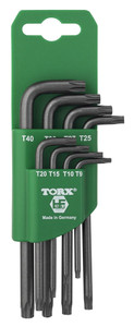 CLÉS SIX-PANS MÂLES EN SET - TORX® R - 8 PCS (EX BG 022040)