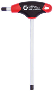 CLÉS SIX-PANS MÂLES 2K AVEC MANCHE-T - INBUS - 6 MM X 150 MM