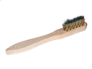 BROSSE MÉTALLIQUE BOUGIE FIL EN ACIER LAITONNÉ ONDULÉ 3 RANGÉES BROSSE MÉTALLIQUE BOUGIE FIL EN ACIER LAITONNÉ ONDULÉ 3 RANGÉES