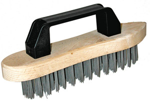 BROSSE À MAIN AVEC POIGNÉE, FIL EN ACIER DROIT 5 RANGÉES BROSSE À MAIN AVEC POIGNÉE, FIL EN ACIER DROIT 5 RANGÉES