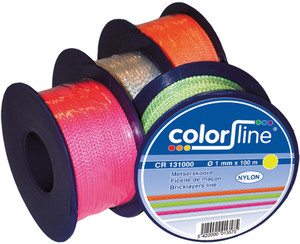 METSERSKOORD 1 MM X 100 M - NYLON - WIT