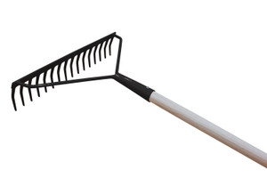 HARK VERSTERKT MET GEBOGEN TANDEN - MET HOUTEN STEEL