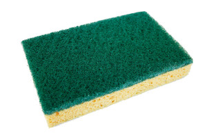 RÉCUREUR VERT AVEC ÉPONGE 140 X 90 X 25 MM