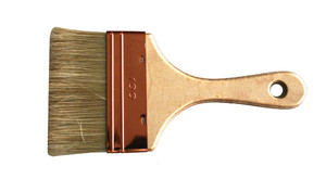 VERFBORSTEL "SPALTER" 120 MM, WIT VARKENSHAAR VERFBORSTEL "SPALTER" 120 MM, WIT VARKENSHAAR