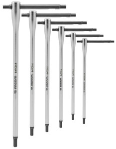 SET 6 T-SLEUTELS MET VERSCHUIFBARE STANG 2,5 TOT 8MM