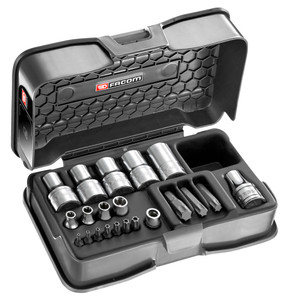 SET VAN 9 DOPPEN TORX® + 10 BITS + ACCESSOIRES