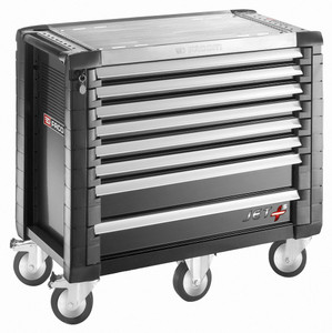 GEREEDSCHAPSWAGEN JET+ ZWART 8 LADEN - 5 MODULES PER LADE GEREEDSCHAPSWAGEN JET+ ZWART 8 LADEN - 5 MODULES PER LADE