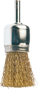 PENSEELBORSTEL, STAALDRAAD, GOLVEND, VERMESSINGD - Ø 26 MM - TYPE BR