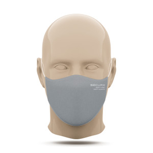 SECURX MASKER IN TEXTIEL - GREY - (2 LAGEN) OEKO-TEX SECURX MASKER IN TEXTIEL - GREY - (2 LAGEN) OEKO-TEX