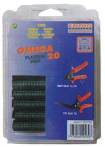 KRAMMEN OMEGA 20 - GROEN GEPLASTIFICEERD PER 1000 ST KRAMMEN OMEGA 20 - GROEN GEPLASTIFICEERD PER 1000 ST