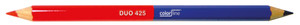 DUO MARKER "DUO 425" 50% ROOD / 50% BLAUW - Ø 10 MM X 17,5 CM - PER STUK