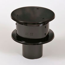 ALUMINIUM TREGA-KAP  90MM ZWART