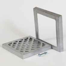 ALU PLAVEIDEKSEL OPEN BODEM 60X60 CM H=30MM