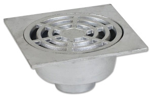 ALU KLOKROOSTER 10X10 CM H=82MM Ø 40MM