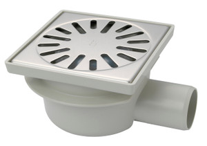 ABS KLOKROOSTER MET INOX ROOSTER 15X15CM HOR. 94MM