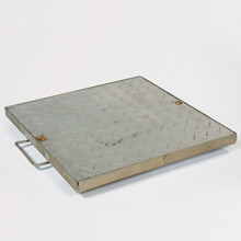 GERIBD VLOERLUIK   VO=30X30 CM GALVA 5 CM + 2 SLEU